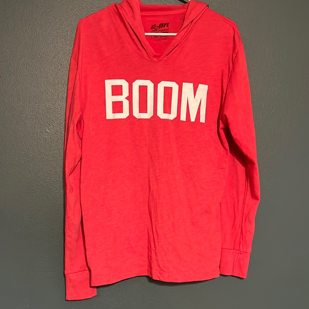 BOOM Long sleeve hoodie T-shirt